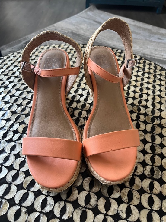 Dolce Vita Shoes - Dolce Vita Coral Orange Wedge Sandals